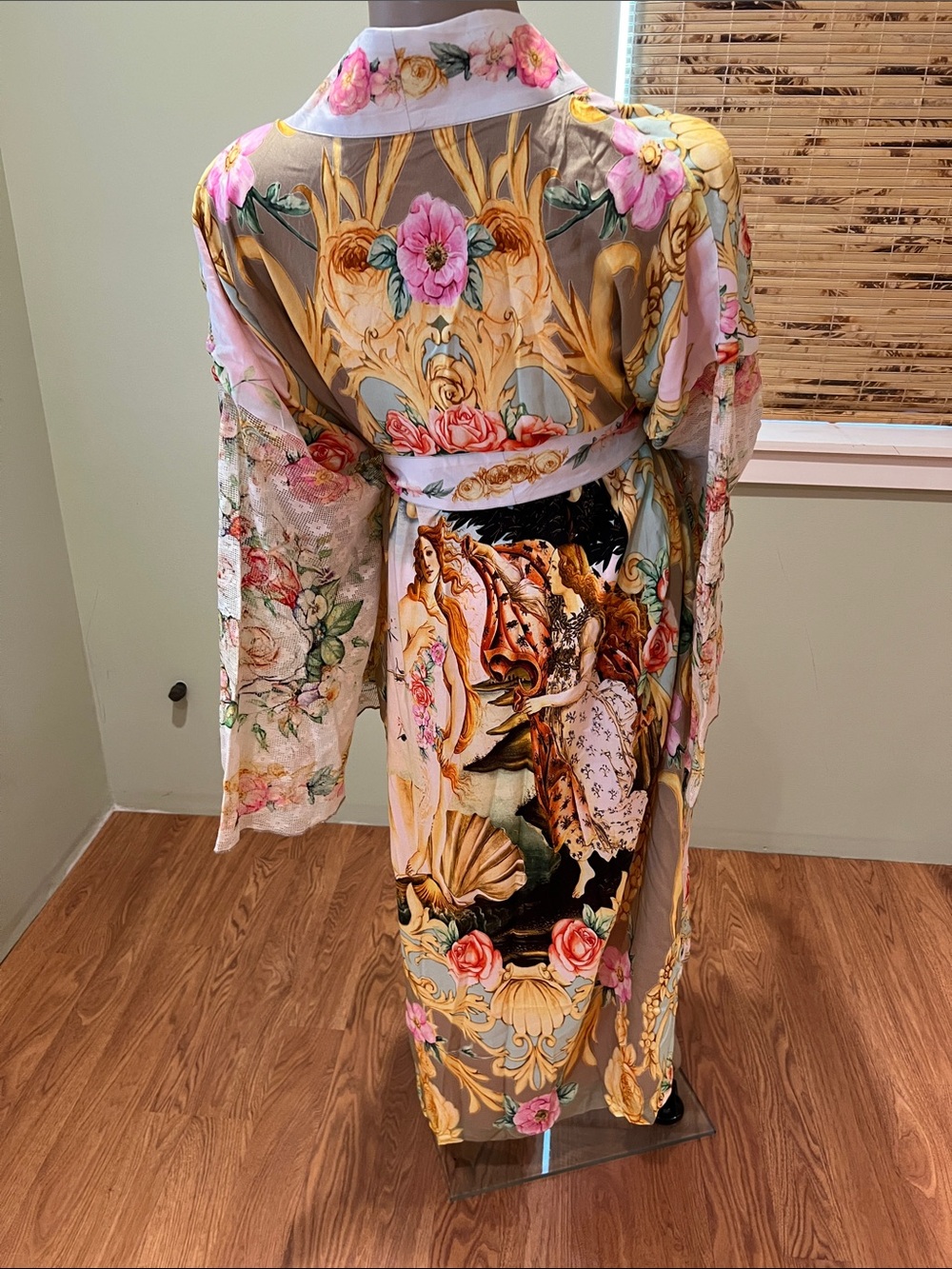 Aratta Birth of Venus Floral Baroque Kimono Duster O/S
